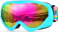 Lollipop Kids Ski Goggles UV Protection Snow Goggles | Anti-Fog Coating, Helmet-Compatible, Adjustable Strap