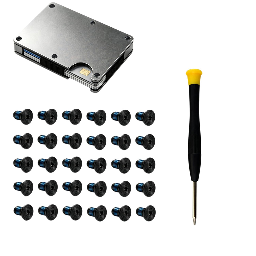 30pcs Screw Replacement for Ridge Wallets and Minimalist Metal RFID Wallets