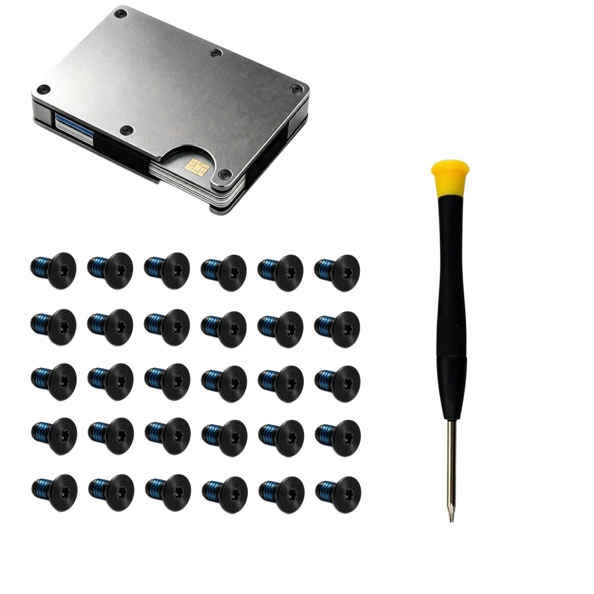 30pcs Screw Replacement for Ridge Wallets and Minimalist Metal RFID Wallets