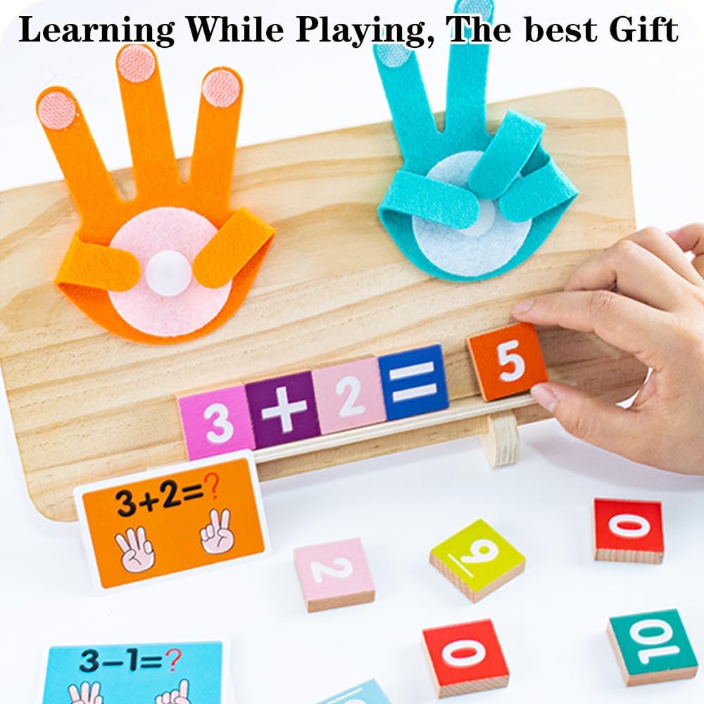 Montessori Toys for 3 4 5 Year Old,Double-Sided Preschool Learning Toys for Toddlers age 2-4,Educational Math