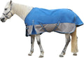 1200D Horse Blanket Waterproof Breathable Turnout (no Filling) Standard Neck Horse Sheet Blue Grey 72IN