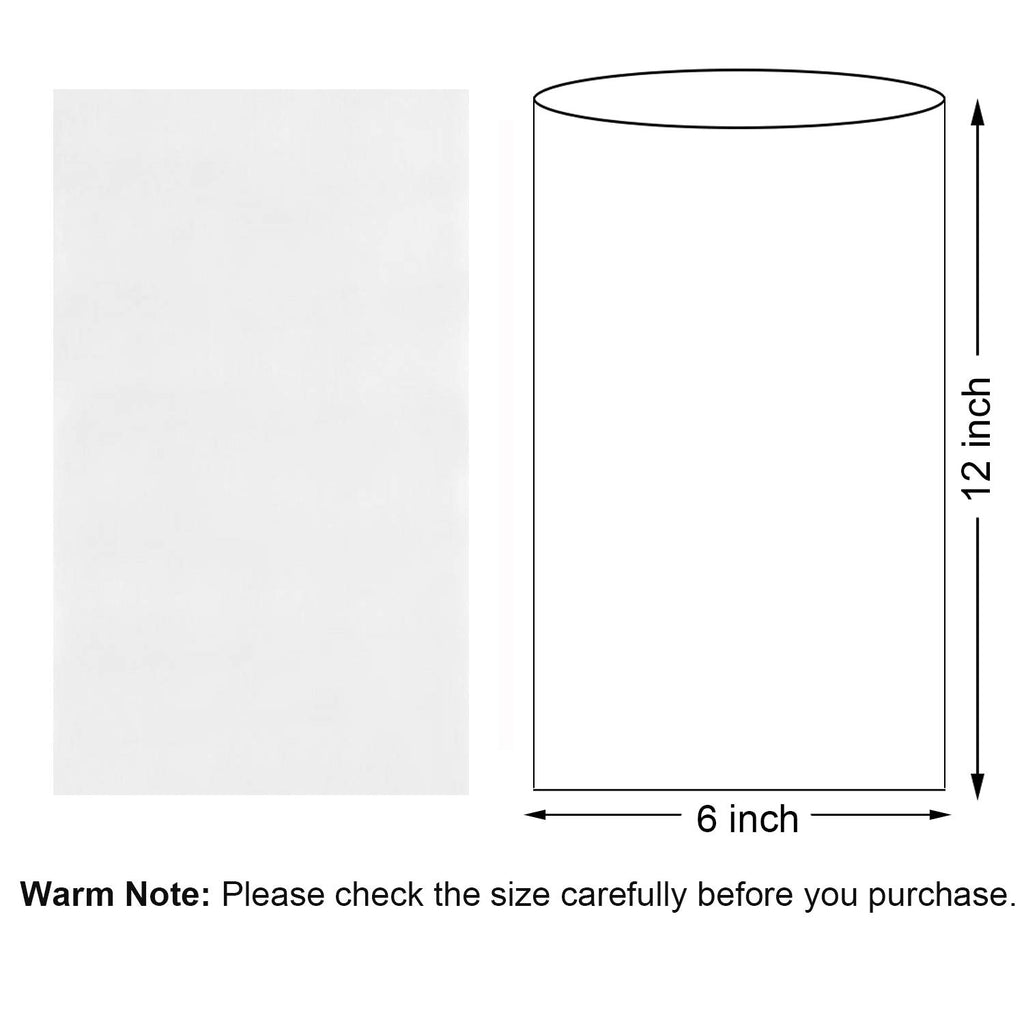 Shrink Wrap Bags 6x12 Inches 100 Pcs