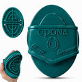 Deep Teal Flexible Glossy Curry Comb for Horses – Soft, Ergonomic Grooming Brush with Flexible Tines for Deep