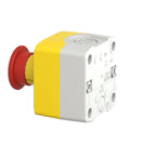 Schneider Electric Yellow Station - 1 red Mushroom Head pushbutton Ø40 Turn to Release 1NO+1NC