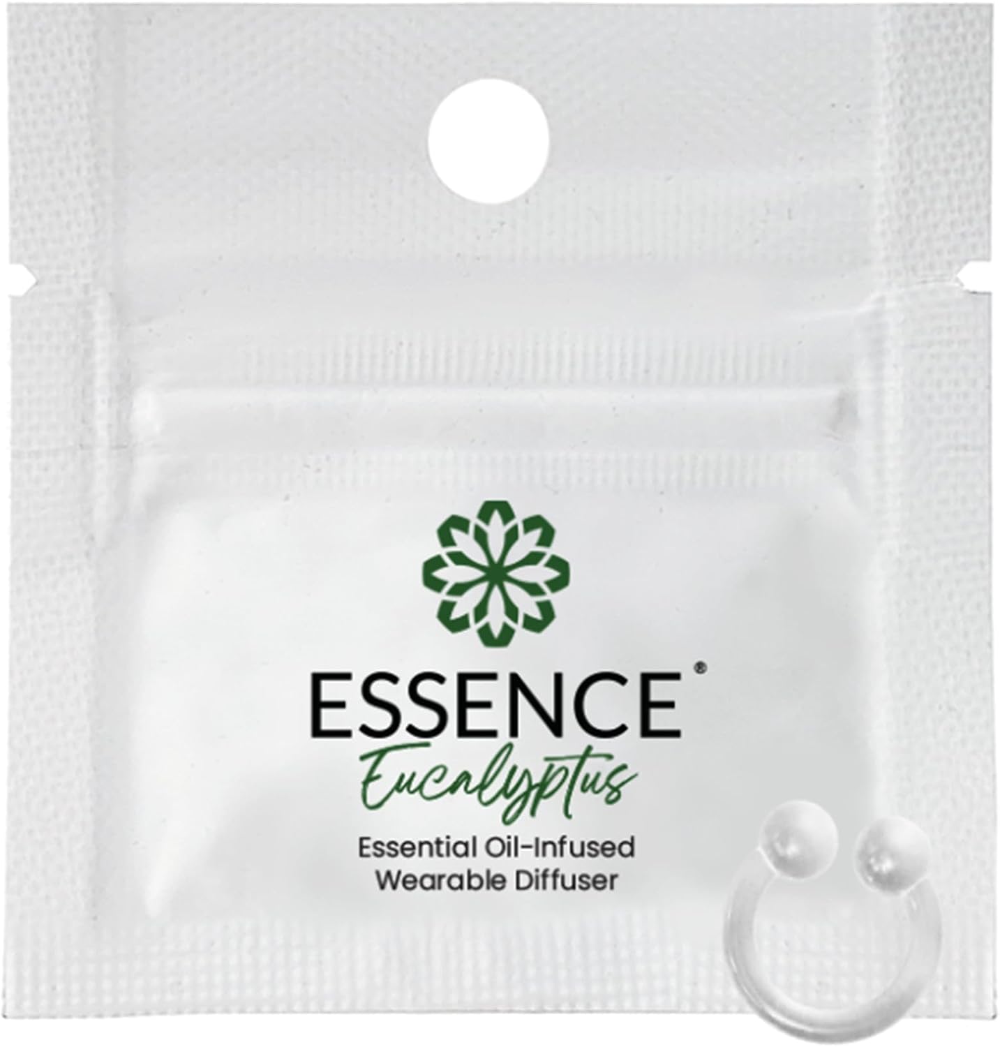 Essence Wearable Aromatherapy Nasal Diffuser – Eucalyptus Essential Oil | Nose Ring Silicone Inhaler for Stress &
