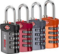 4-Digit Combination Lock, TSA Approved Locks for Luggage, Travel, Gym, School, Suitcase, Backpack, Pelican case, Easy
