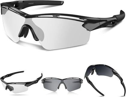 Sports Sunglasses Polarized Cycling Running Glasses for Men Women | Anti-fog Anti-slip Outdoor Baseball Golf Hiking