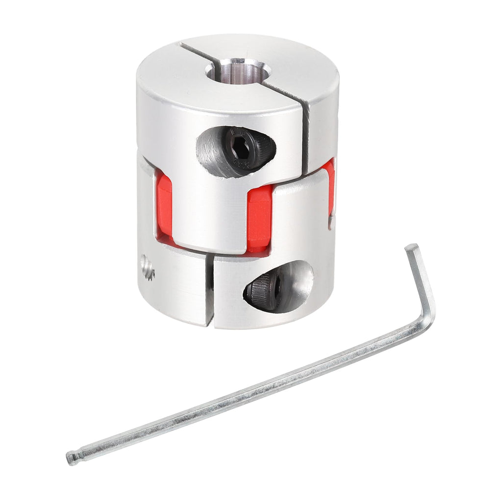 MECCANIXITY 7mm-9mm Aluminium Plum Flexible Shaft Coupling w Hex Wrench