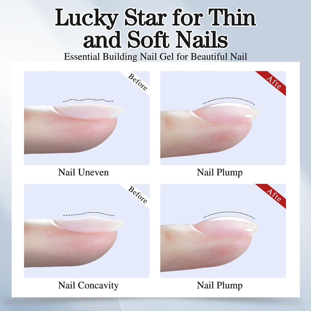 Clear Building Gel for Nails 0.5Oz Nail Strengthener in a Bottle Thickening Extension Structure Gel Polish for DIY at