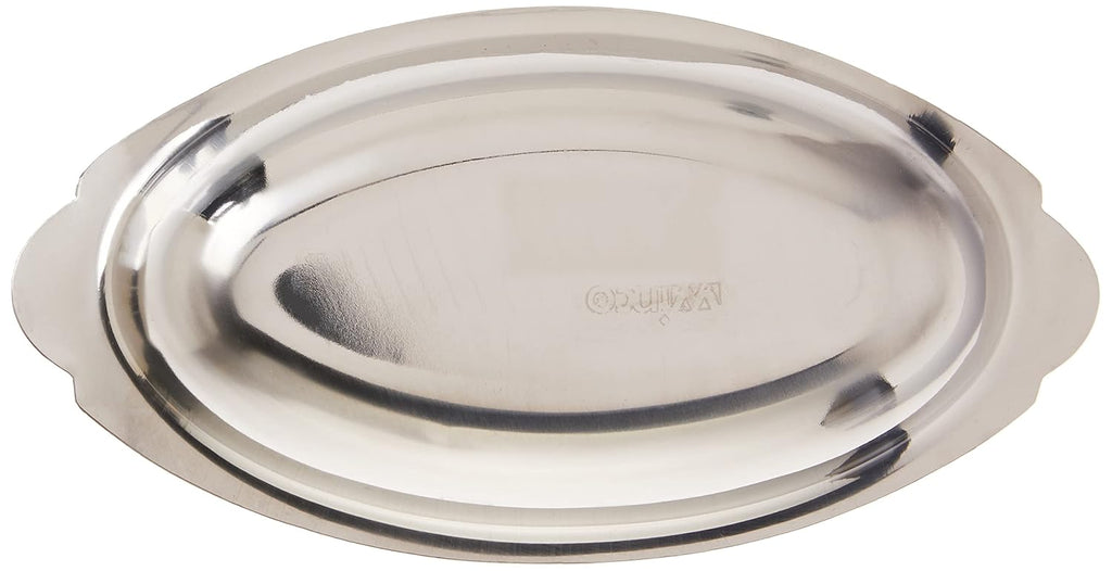Stainless Steel Oval Au Gratin Dish, 12-Ounce