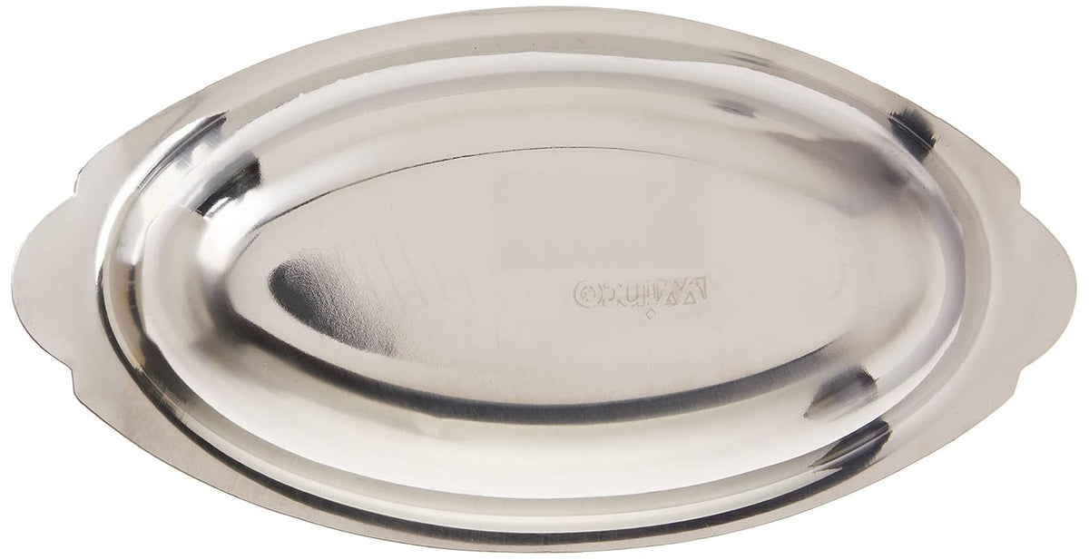 Stainless Steel Oval Au Gratin Dish, 12-Ounce