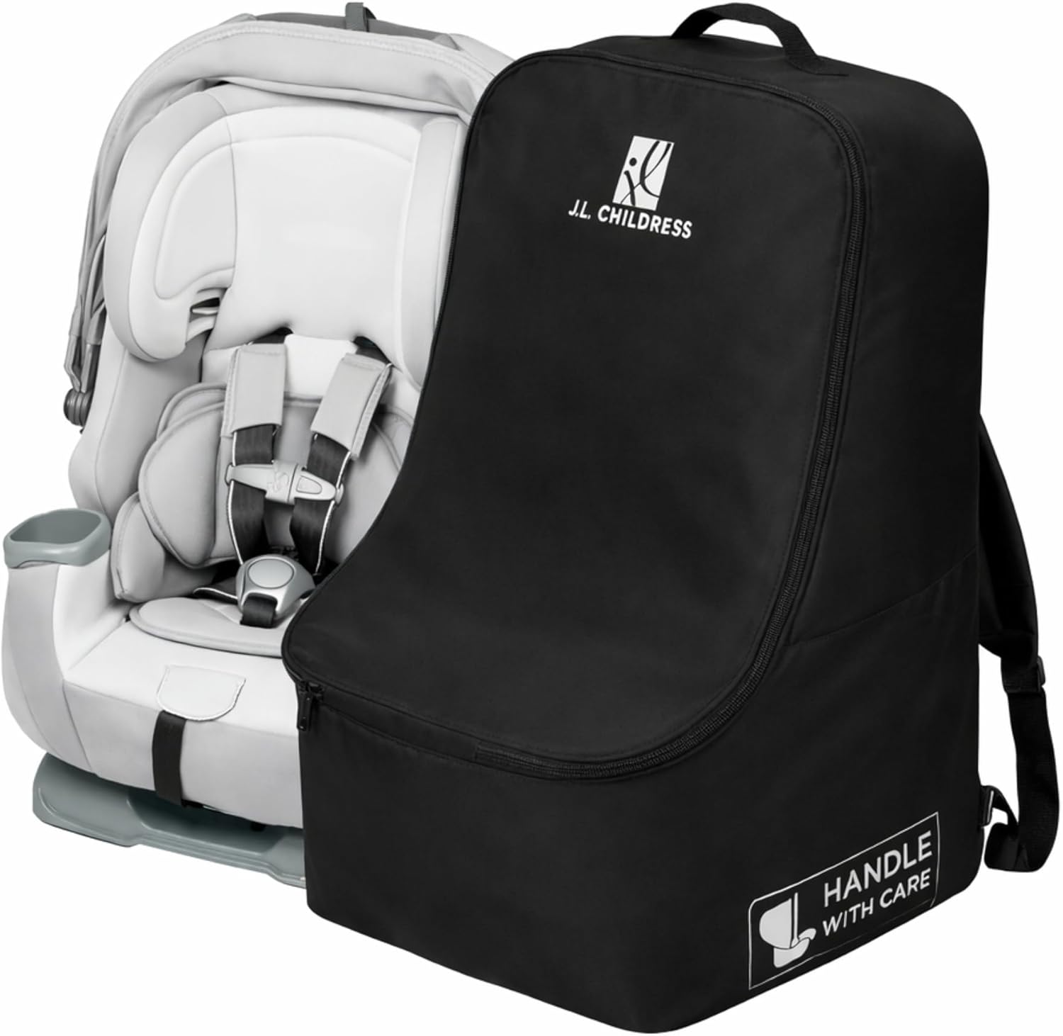 Padded Backpack Car Seat Bag - Car Seat Travel Bag for Airplane, Fits Most Baby & Infant Carriers & Bootsters