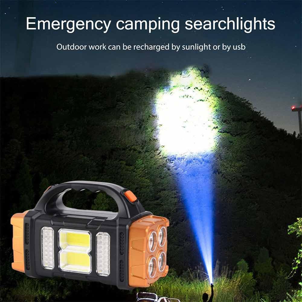 Premium High Lumens LED Work Light – Multipurpose Flashlight with Searchlight and Lantern Features - Rechargeable