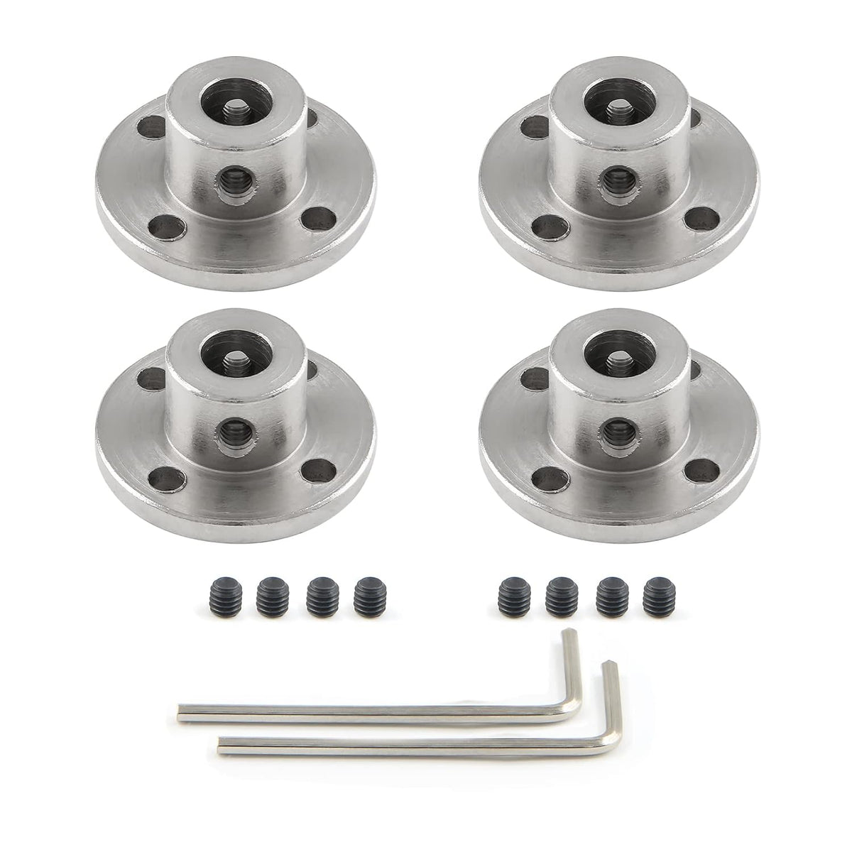 8mm Flange Shaft Coupling, 4 PCS