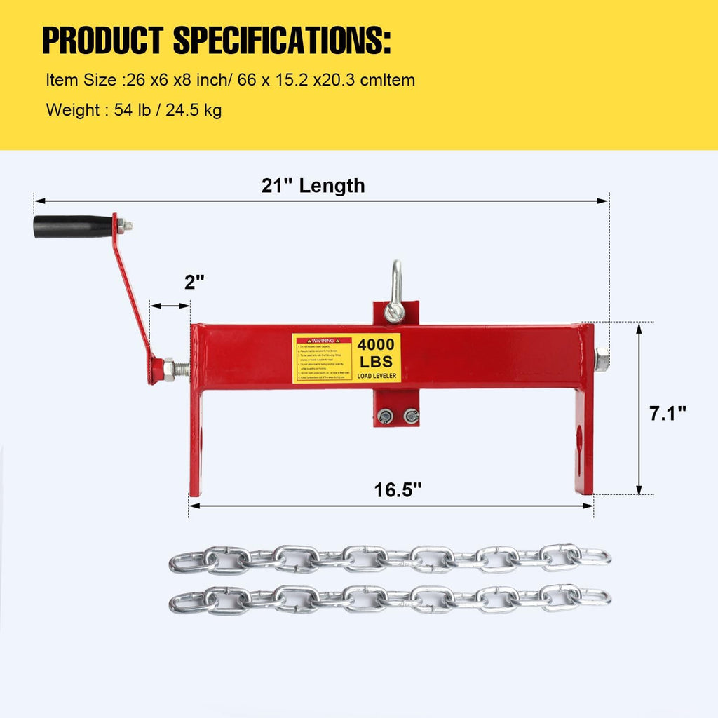 Engine Load Leveler 2 Ton Engine Hoist Load Leveler 4000lbs Heavy Duty Steel Engine Hoist Shop Cran Cherry Picker