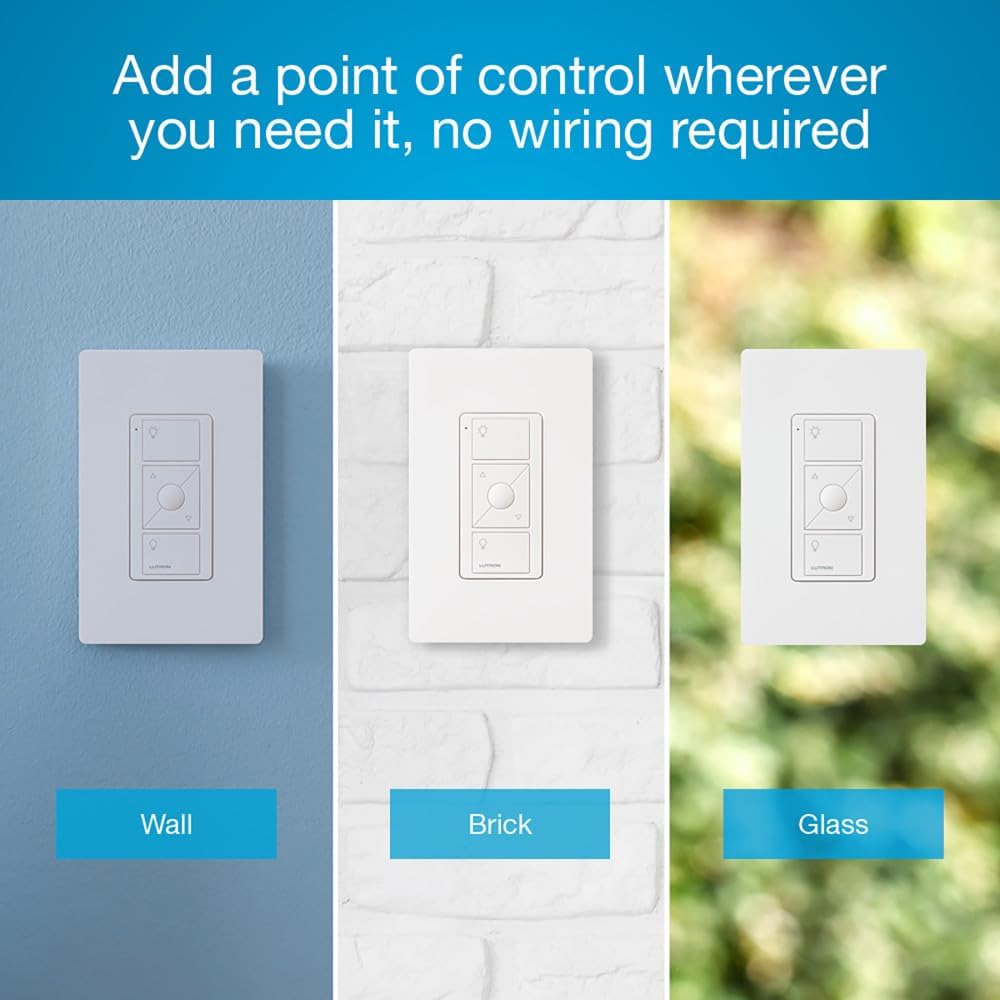 Lutron Pico Remote for Caseta Smart Dimmer Switch, 3-Button Control