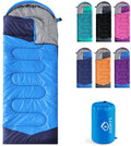 Camping Sleeping Bag - 3 Season Warm & Cool Weather - Summer Spring Fall Lightweight Waterproof for Adults Kids