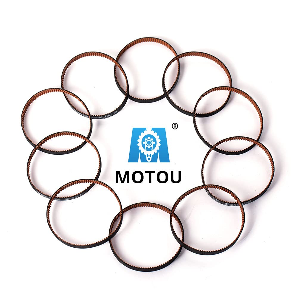 MOTOU 10×200mm GT2 Timing Belt, Closed Loop, Upgrade Non-Slip Version, Width 6mm, Fit for 3D Printer and Most Belt Driven Printers