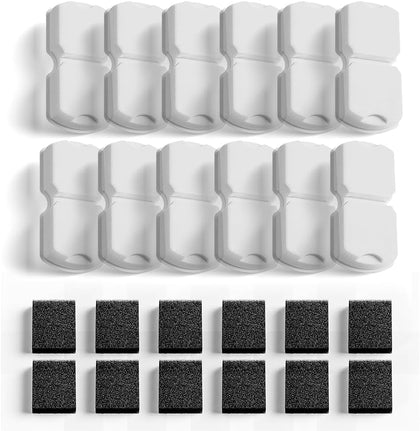 Cat Water Fountain Filter: 24 Cat Fountain Filter Replacement - 24 Pet Fountain Filter - 12 Carbon Filters & 12 Foam