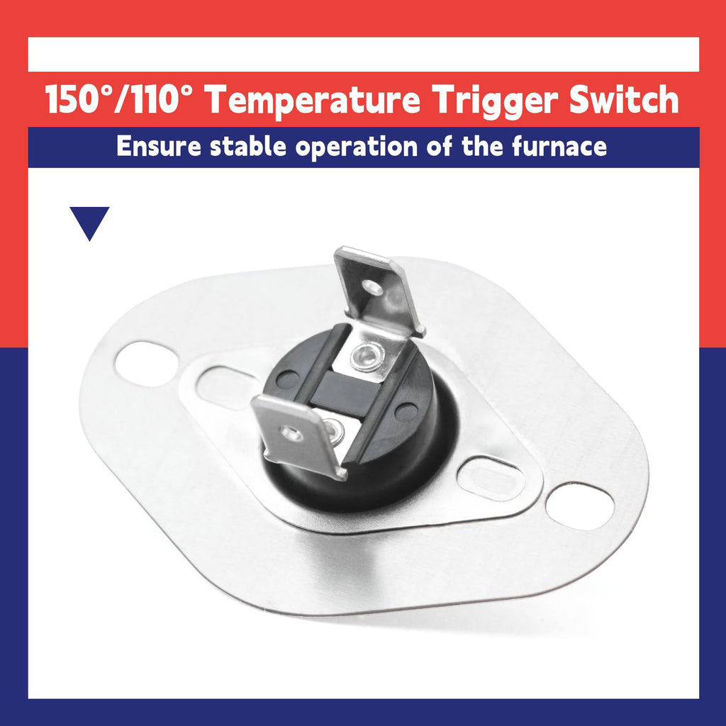 Dusledel 20162904 Primary Limit Switch 150°/110°Replacement for Goodman Furnace Replace L40-524
