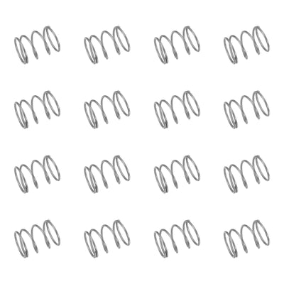50Pcs 304 Stainless Steel Compression Springs,0.7mmWD, 8mm ODx10mm L