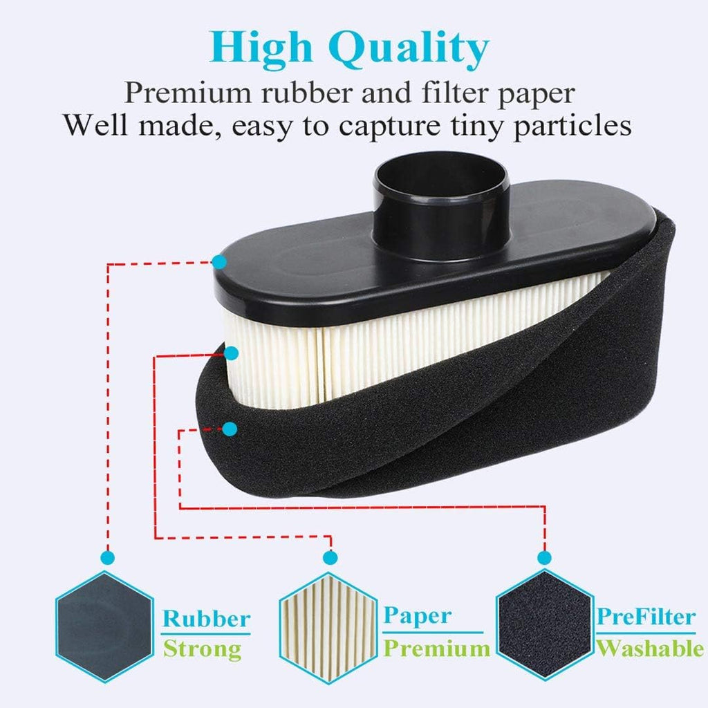 2 Pack 11013-7047 Air Filter with Pre Filter