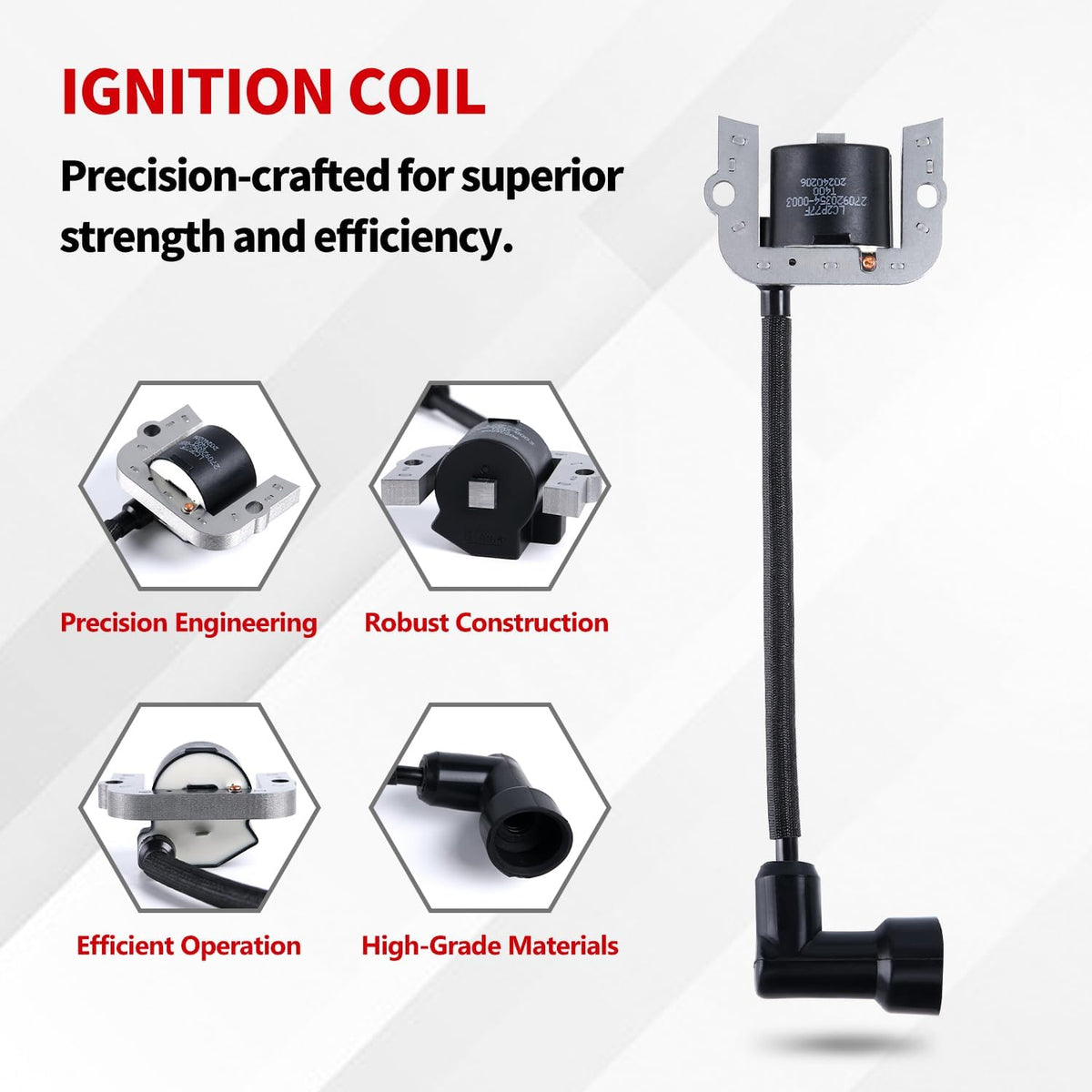 Ignition Coil Module Compatible with Toro and Titan Exmark Series Riding Lawn Mowers Replace OEM# 136-7883 139-0720 127-9216,2pcs