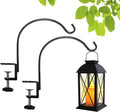 Short Deck Hook 2 Pack Bird Feeder Pole with 3.3 Inch Strengthened Clamp