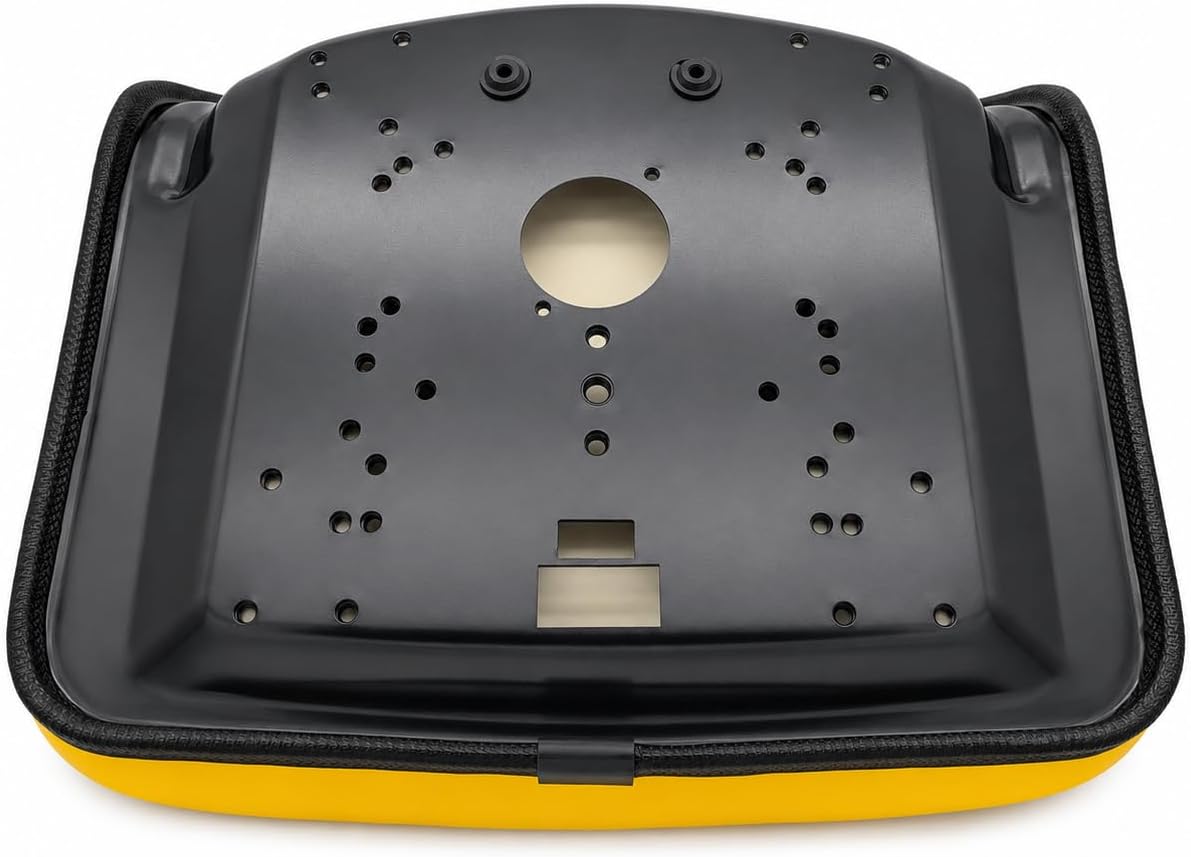Yellow Steel-Pan Mid-Back Lawn Mower & Garden Tractor Seat