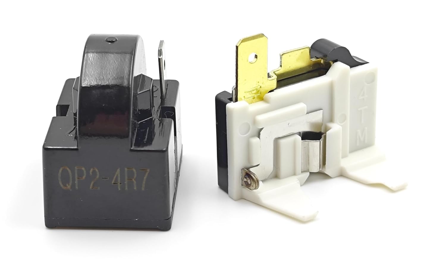 Compressor Start Relay 4.7 Ohm 1-Pin PTC Overload Kit | Compatible with Mini Fridges Compact Refrigerators Beverage