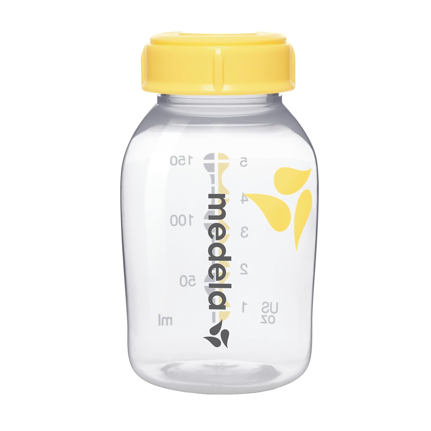 Breast Milk Collection and Storage Bottles with Solid Lids - 6pk/5oz-150mL Breastmilk Container, Compatible Breast