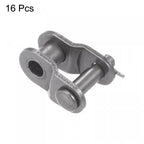uxcell 16Pcs #35 Chain Offset Half Link Roller 3/8" Pitch Carbon Steel