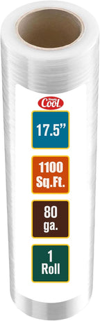 Stretch Wrap 17.5 Inch 80 Gauge Shrink Wrap
