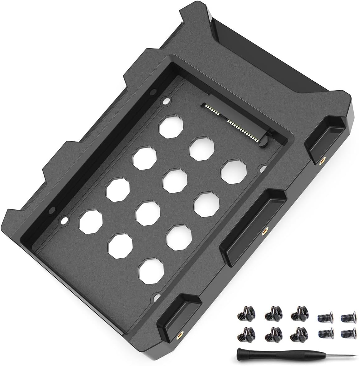 2.5'' SSD SATA to 3.5'' Hard Drive Adapter SSD Mounting Bracket Kit 1 Pack Internal SSD Desktop Adapter Hard Disk