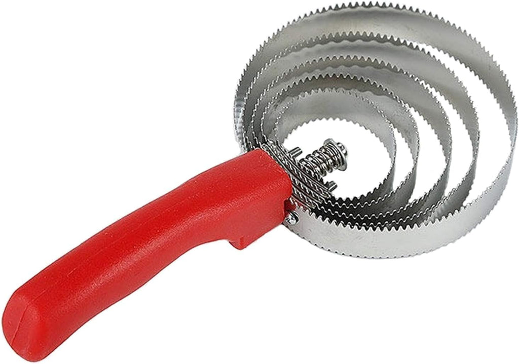 5 Rings Curry Comb Horse Brush Scraper Reversible Stainless Steel Livestock Shedding Comb with Soft Touch Grip for
