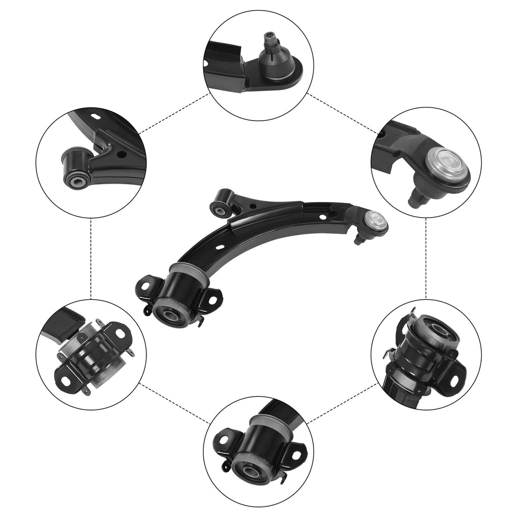 Front Lower Control Arm for Ford Mustang 2010 2011 2012 2013 2014 Left Driver Side Front Lower Control Arm Replacement CR3Z-3079-D (Left Driver Side)