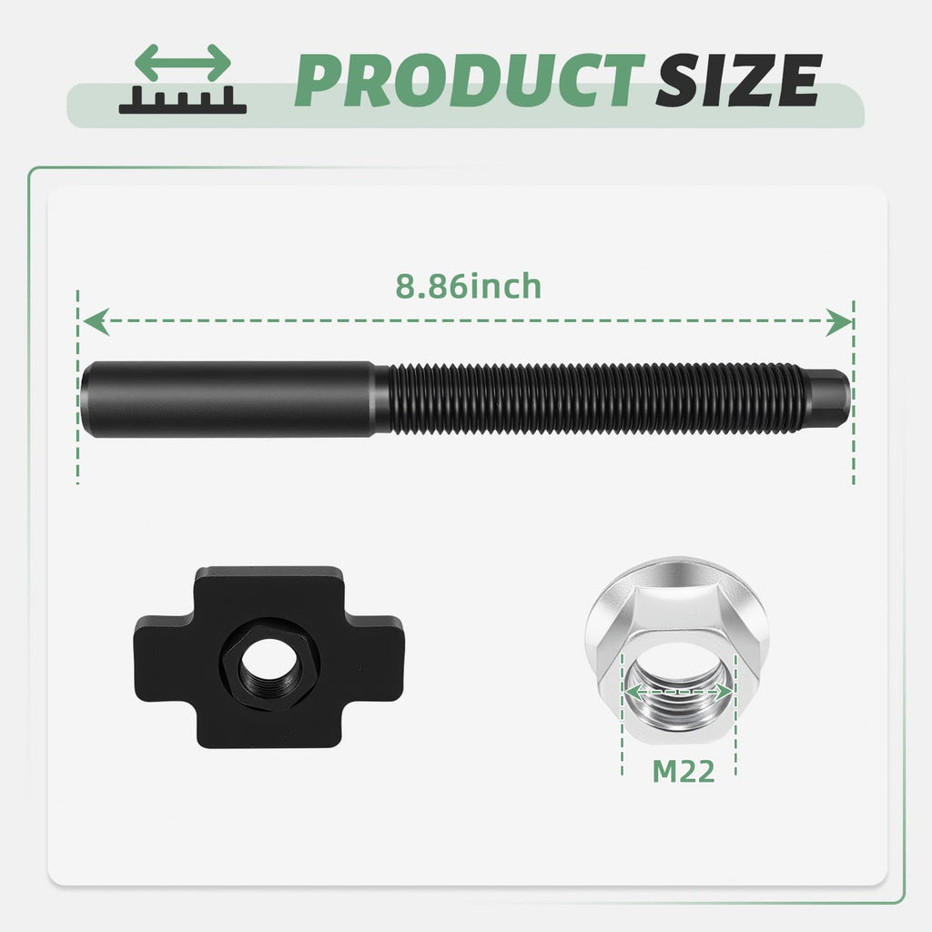 VORGENS 1 Ton Excavator Track Tensioner Assembly, Heavy Duty Track Adjuster Bolt Fit for AGT Kubota Yanmar Bobcat John Deere Mini Excavator Attachments w/ 1 Year Warranty