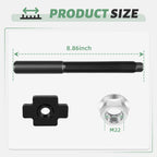VORGENS 1 Ton Excavator Track Tensioner Assembly, Heavy Duty Track Adjuster Bolt Fit for AGT Kubota Yanmar Bobcat John Deere Mini Excavator Attachments w/ 1 Year Warranty
