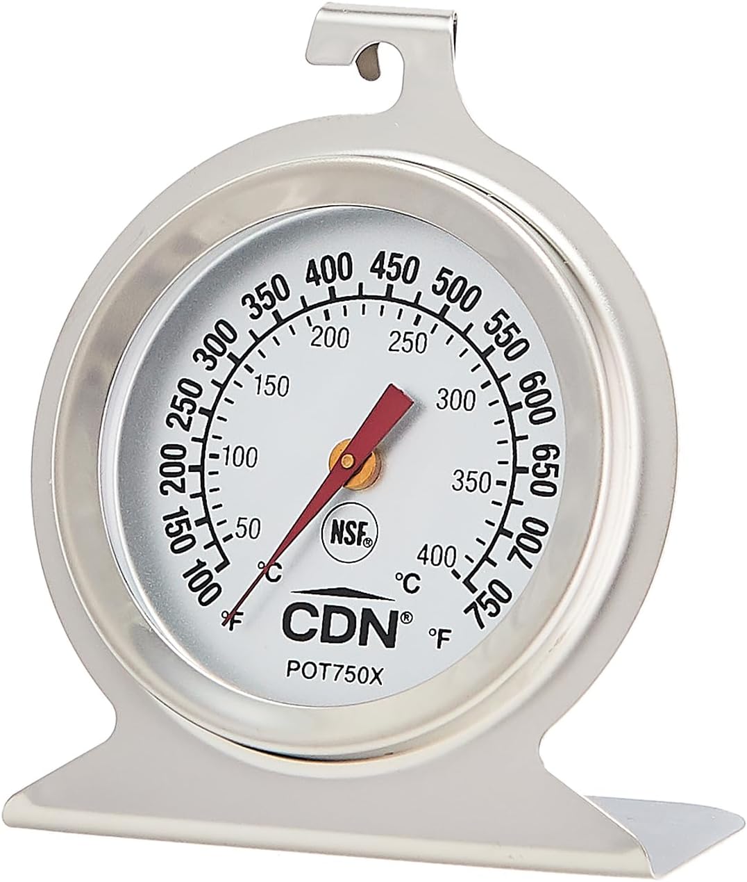 High Heat Oven Thermometer | ProAccurate | NSF Certified | 100-750°F Range | For Broiling, Roasting, High-Temp