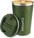 12 oz Stainless Steel Vacuum Insulated Tumbler - Coffee Travel Mug Spill Proof with Lid - coffee Cup for Keep Hot/Ice