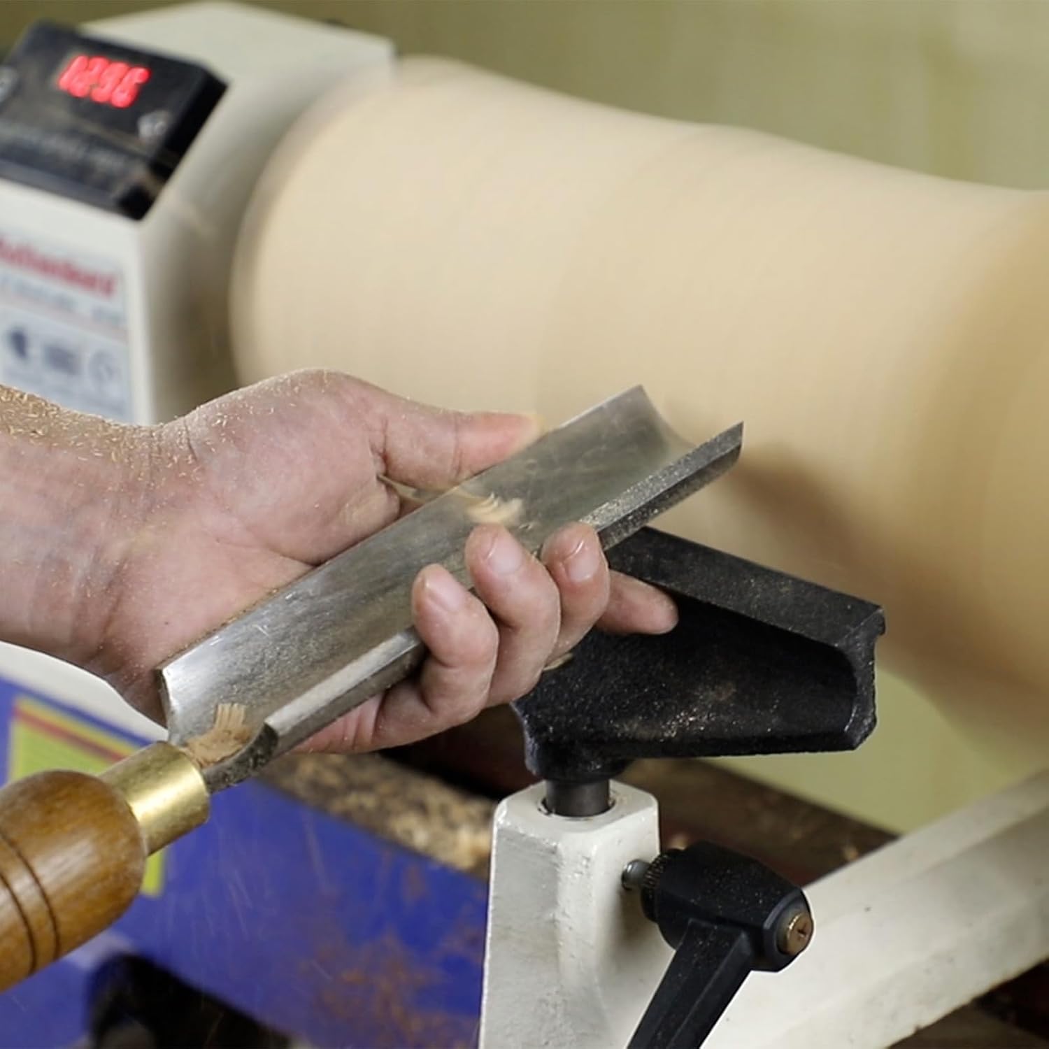 2-Inch HSS Spindle Roughing Gouge, Lathe Chisel for Wood Turning | M2 High-Speed Steel With HRC60 Hardness, Precision