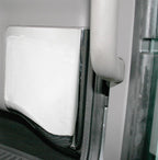 Cabin Air Filter Door Compatible with Peterbilt, Chrome Plastic