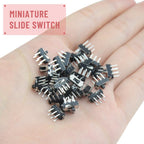 WMYCONGCONG 50 Pcs 6 Pin 2 Position DPDT Vertical Micro Slide Switch for for DIY Electronics Project