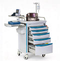 Medical Crash Cart with Emergency Accessory for Hospitals and Clinic | Rolling Emergency Cart with Cardiac Board, IV