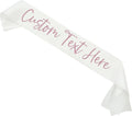 Custom Text Satin Sash | Custom Quote Sash Custom Sash Personalized Sash Birthday Sash Bachelorette Sash Bride to Be