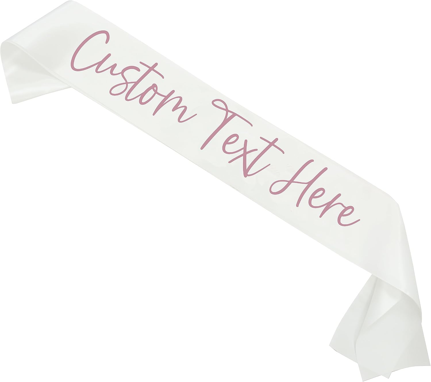 Custom Text Satin Sash | Custom Quote Sash Custom Sash Personalized Sash Birthday Sash Bachelorette Sash Bride to Be