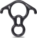 40KN Rescue Figure 8 Descender, Large Bent-Ear Belaying and Rappelling Gear Belay Device for Rock Climbing Peak