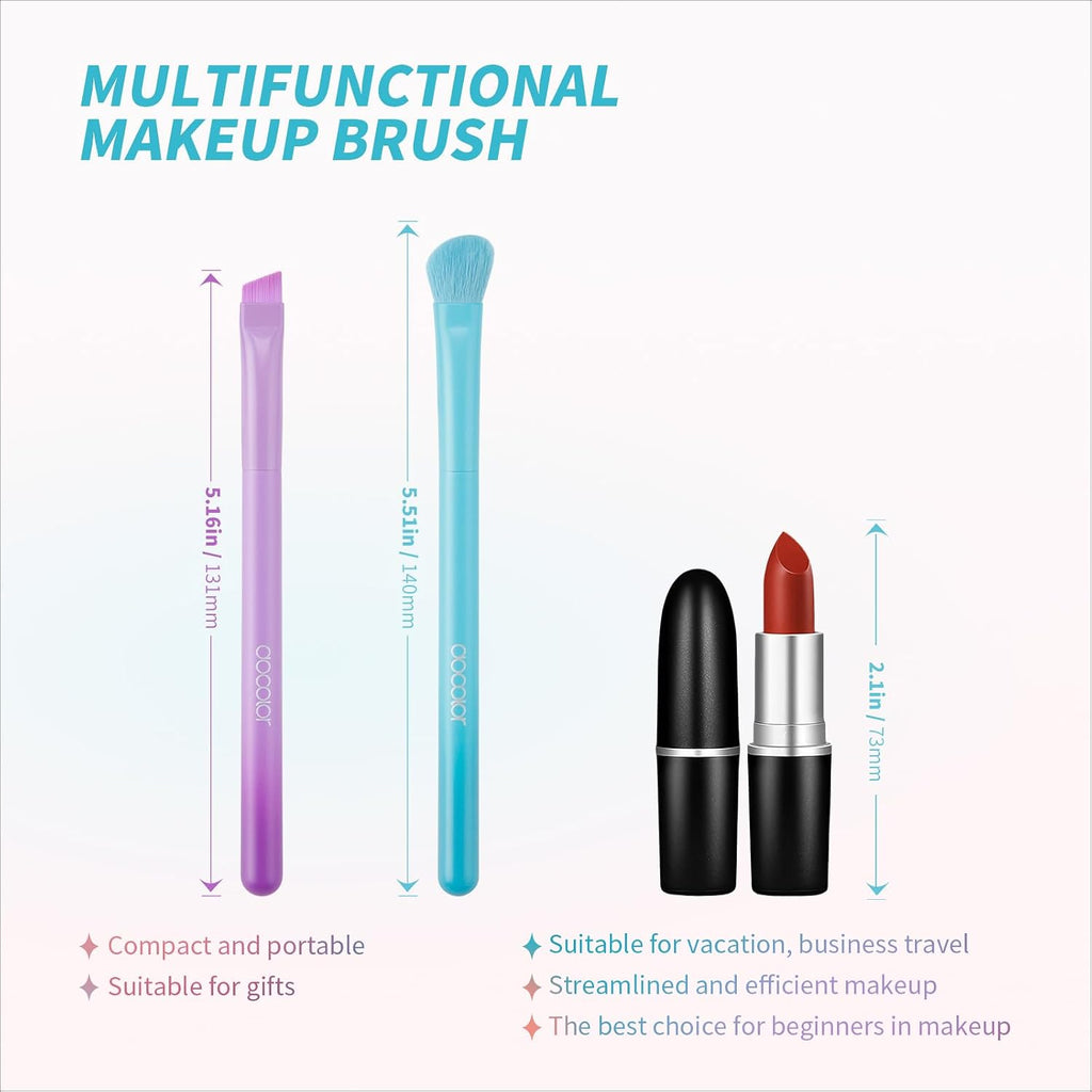 Eye Makeup Brush Set, 4Pcs Blending Eyeshadow Concealer Eyebrow