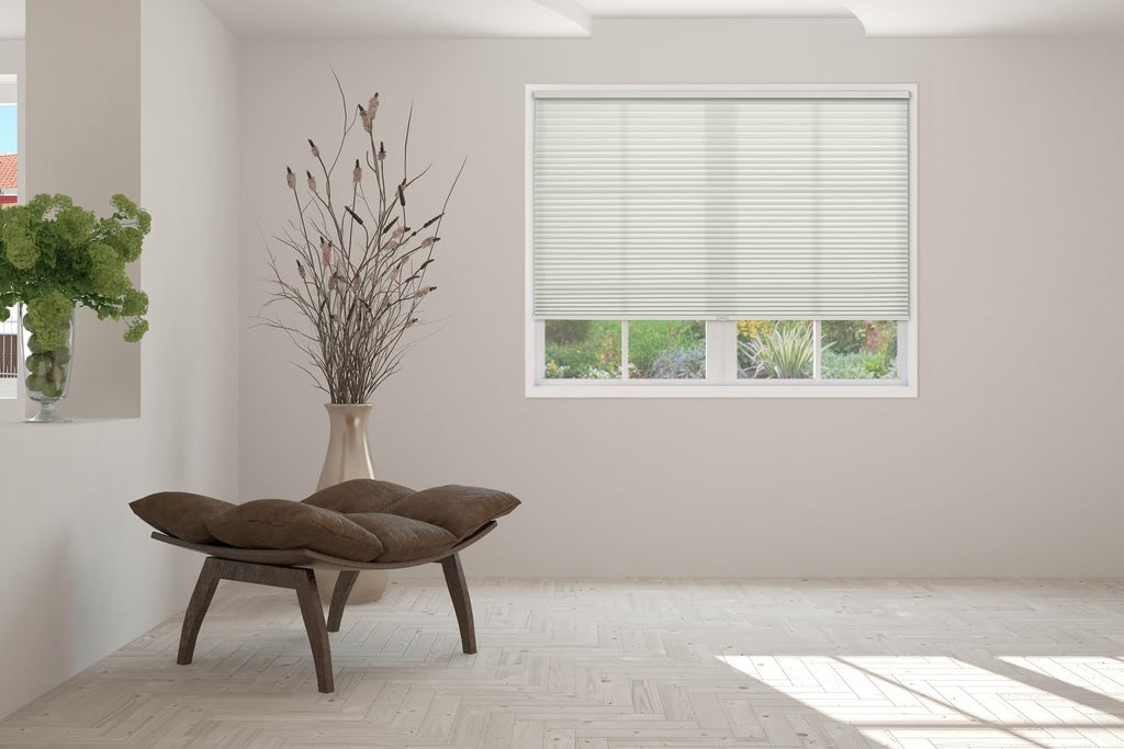 Cordless Cellular Shade, White, 27" W x 72" H