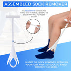 Sock Aid Kit, Premium Sock Puller Aid for Removing Socks or Stockings, with a Super Flexible Sock Aid Device with